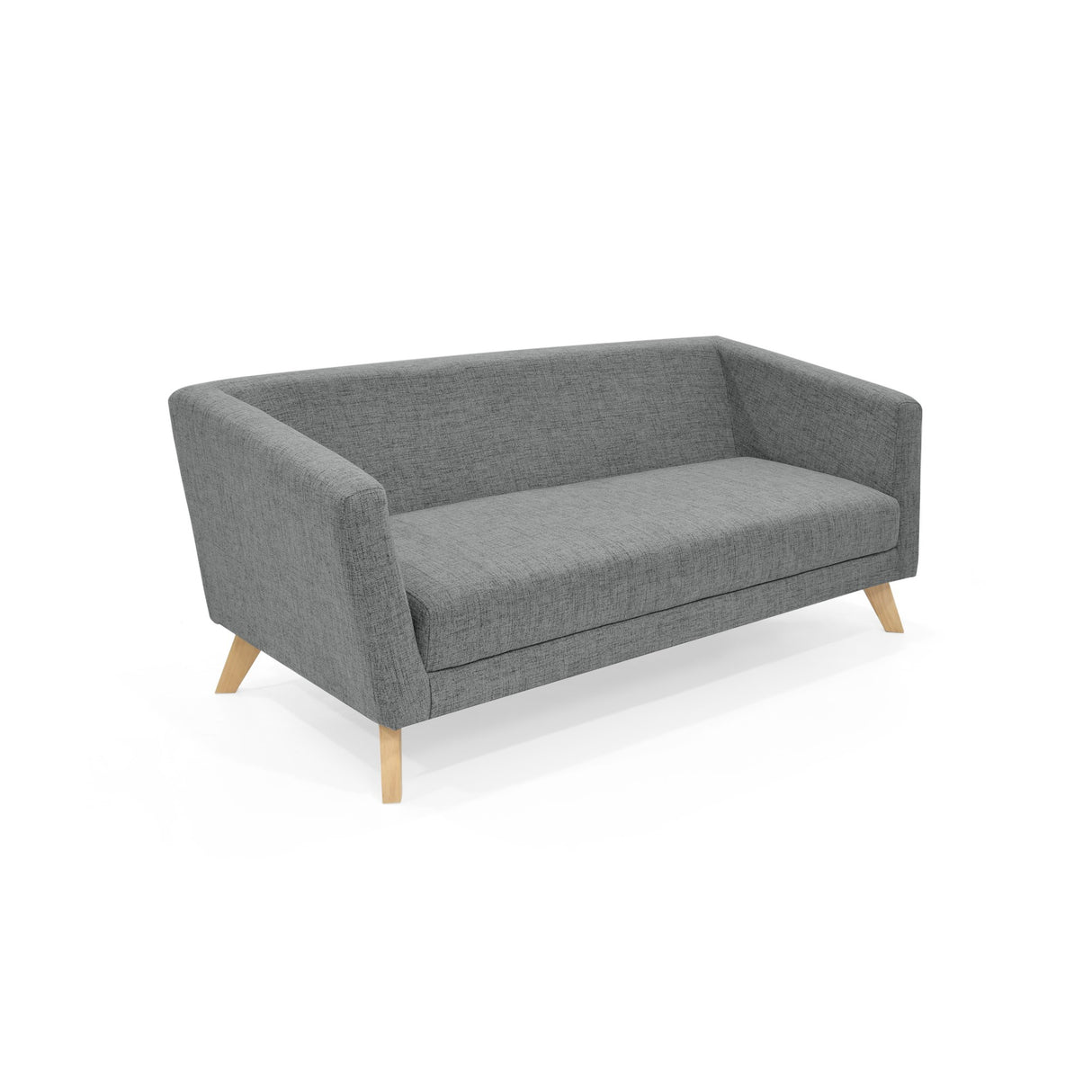 Sofá Montreal Gris Dicosta y Matiz Natural 170x68cm de Tres Puestos sin Apoya Brazos