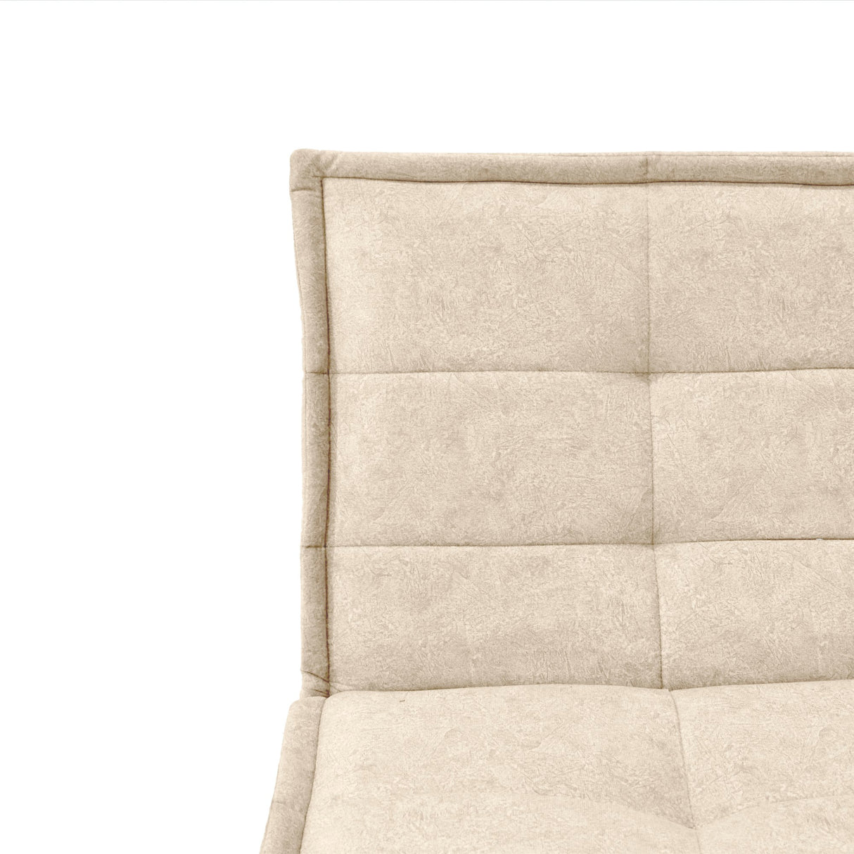 Sofá Cama Morrison Beige Sky y Matiz Caoba 174x80cm de Tres Puestos Reclinable sin Apoya Brazos