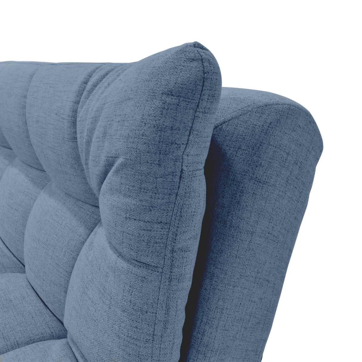 Sofá Cama Munich Índigo Dicosta y Matiz Natural 180x85cm de Tres Puestos Reclinable sin Apoya Brazos