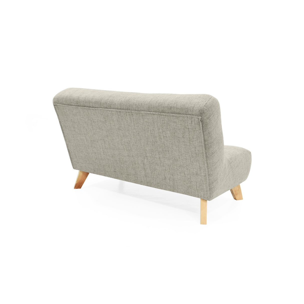 Sofá Navara Taupe Dicosta y Matiz Natural 121x82cm de Dos Puestos sin Apoya Brazos