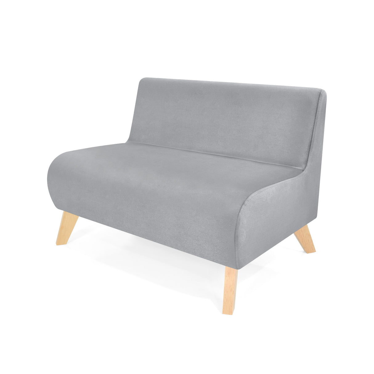 Sofá Nova Plata Denver y Matiz Natural 100x70cm de Dos Puestos sin Apoya Brazos