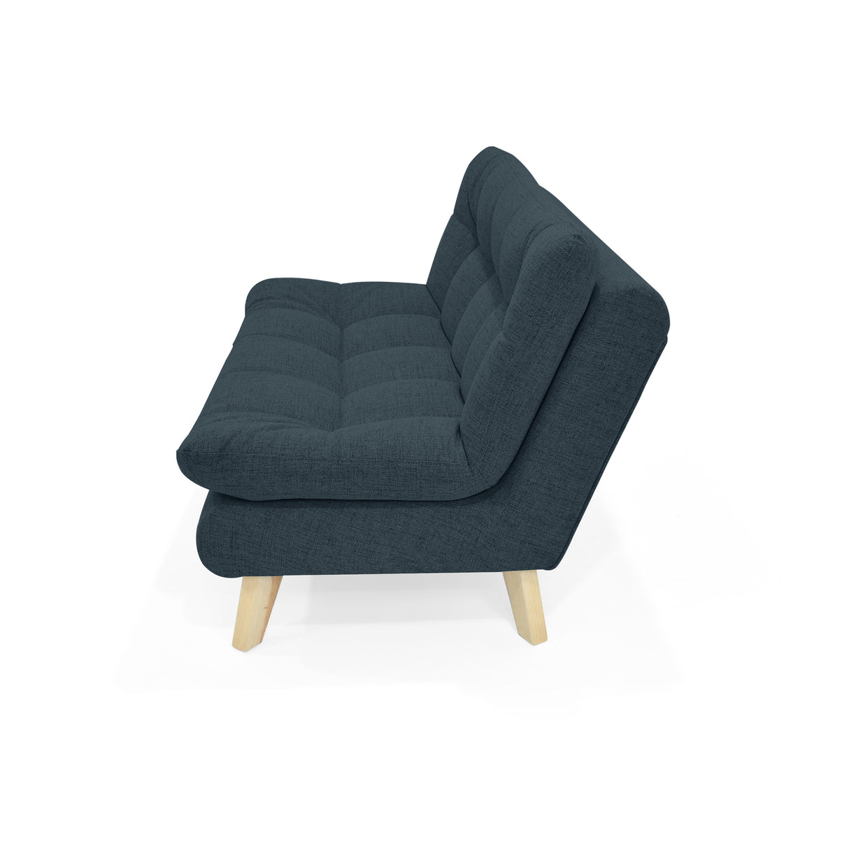 Sofá Toulouse Plomo Eureka y Matiz Natural 140x80cm de Dos Puestos sin Apoya Brazos