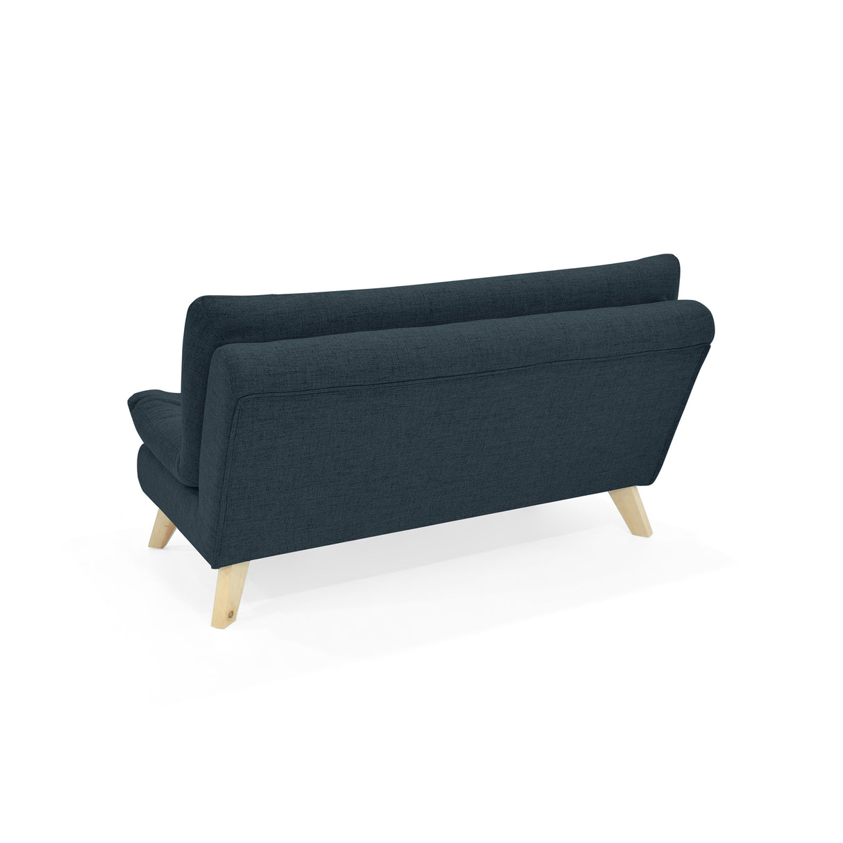 Sofá Toulouse Plomo Eureka y Matiz Natural 140x80cm de Dos Puestos sin Apoya Brazos