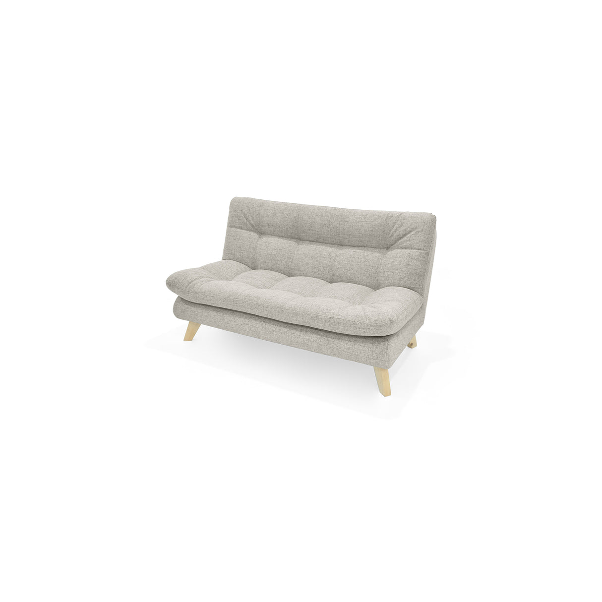 Sofá Toulouse Taupe Dicosta y Matiz Natural 140x80cm de Dos Puestos sin Apoya Brazos