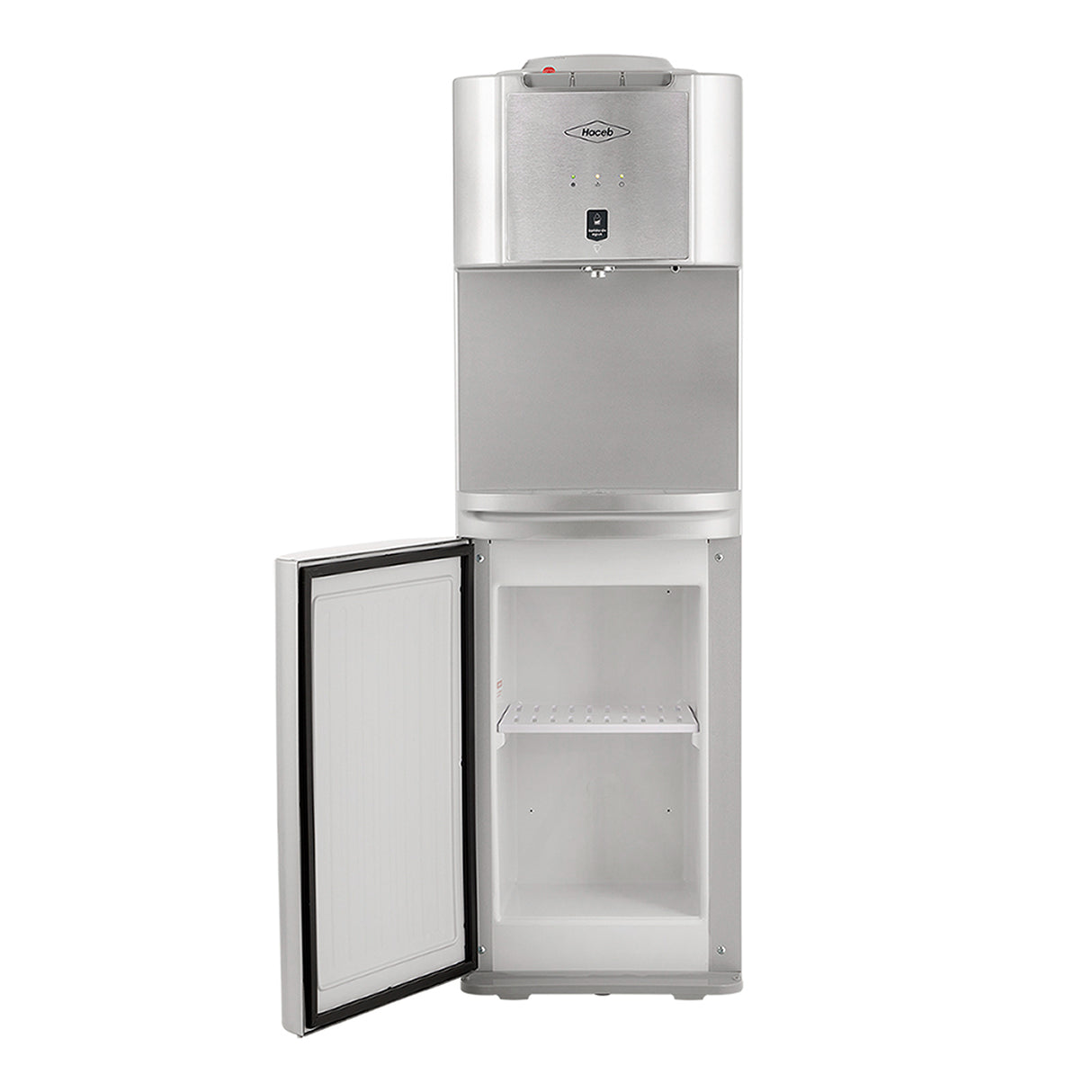 Dispensador de Agua Haceb Plateado 31x103.5cm de Piso para Botellón de 20 Litros con Tres Opciones de Temperatura