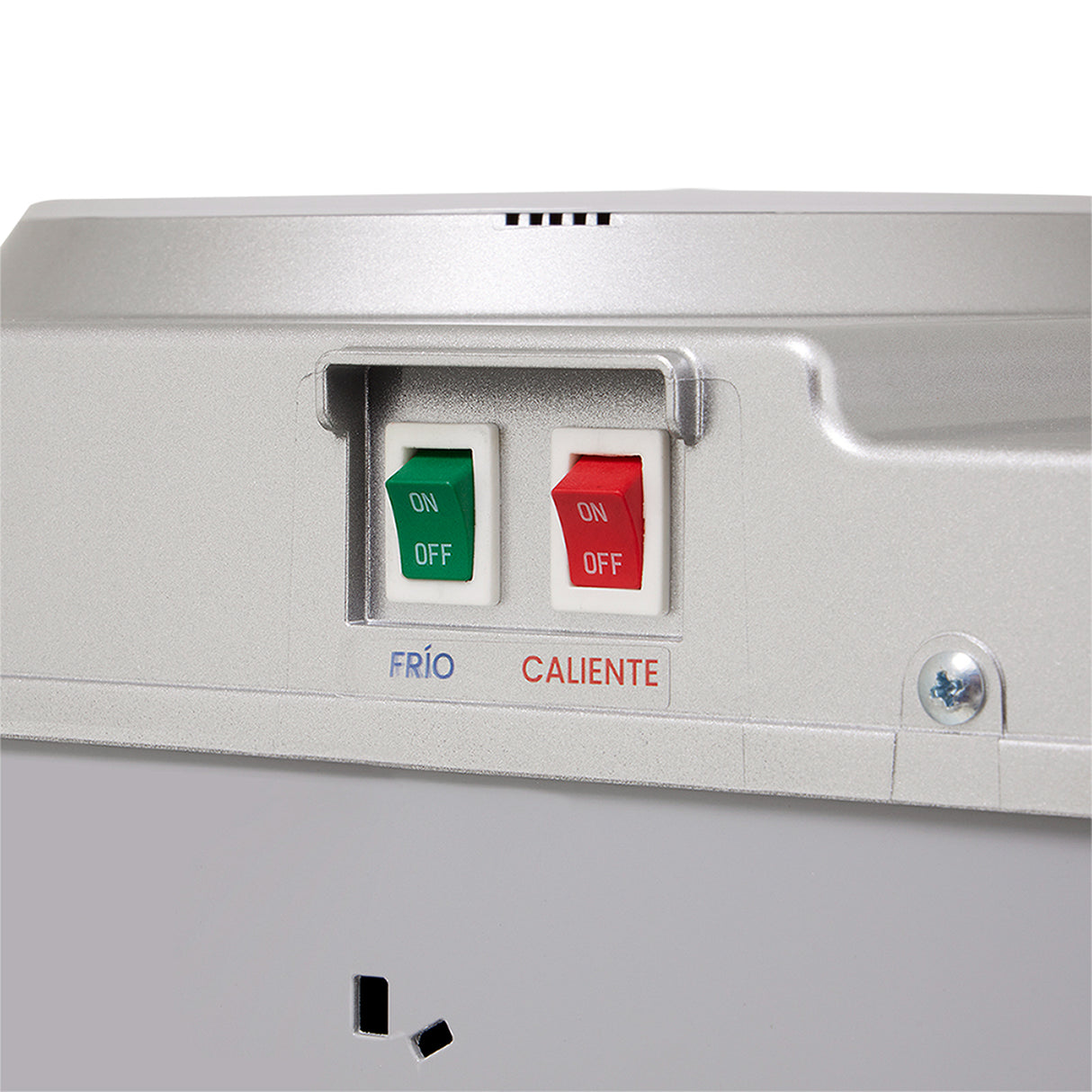 Dispensador de Agua Haceb Plateado 31x54.5cm de Mesa para Botellón de 20 Litros con Tres Opciones de Temperatura