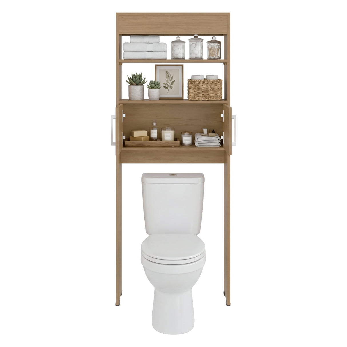 Optimizador de Baño Madrid Fresno 62.4x160cm con Un Entrepaño