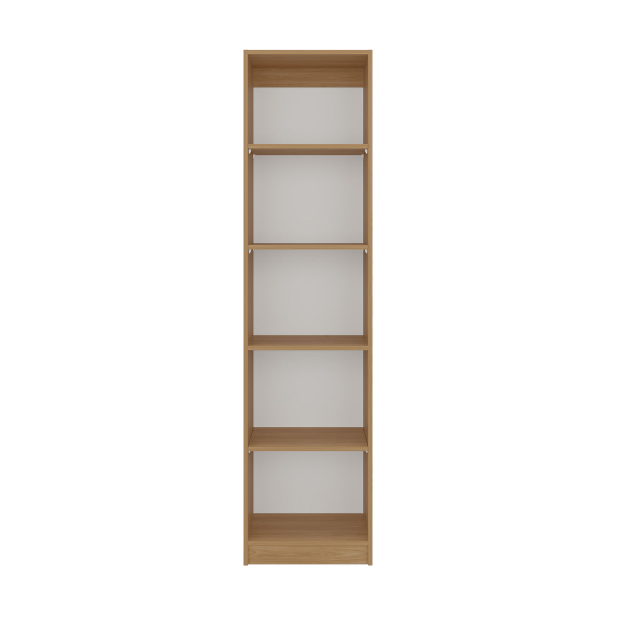 Estantería Home Fresno y Blanco 45x181cm con Cinco Compartimientos