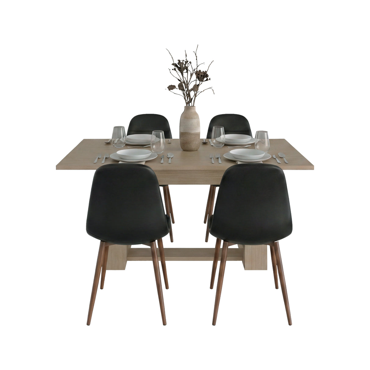 Mesa de comedor Volterra Cartagena 160x74cm Rectangular de Cuatro Puestos sin Sillas