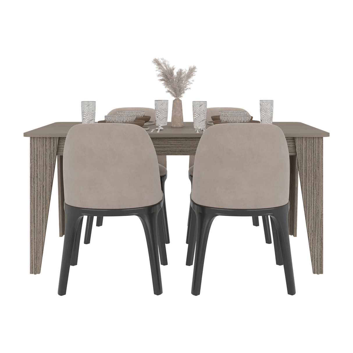 Mesa de comedor Torino Positano 160x74cm Rectangular de Cuatro Puestos sin Sillas