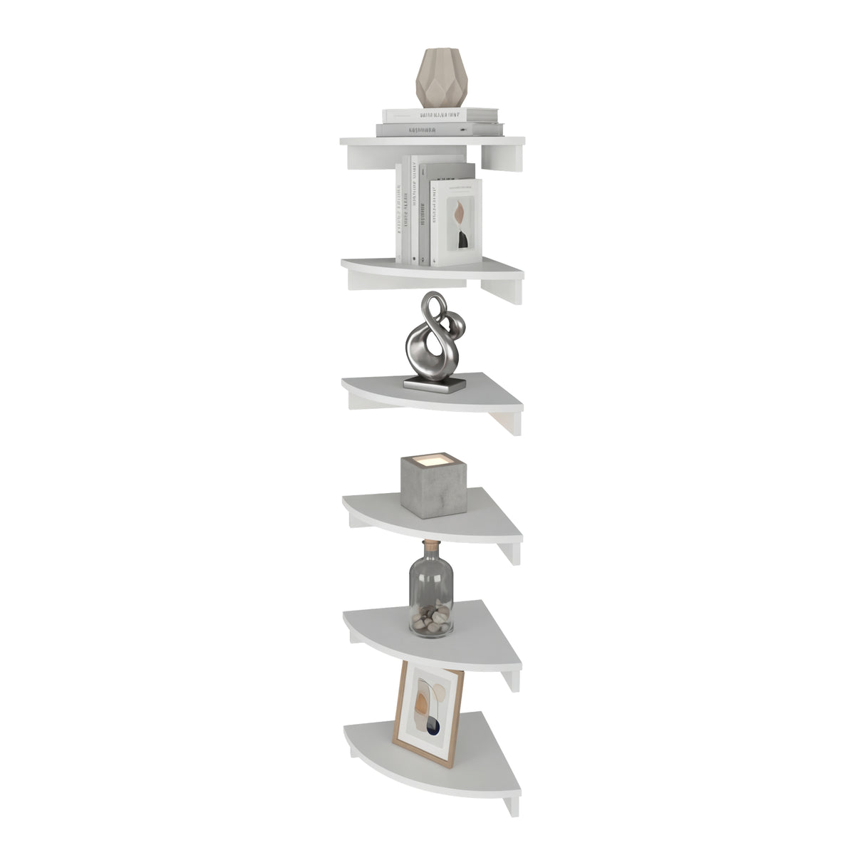 Repisa Shelf Blanco 30.5x30.5cm Triangular de Un Entrepaño