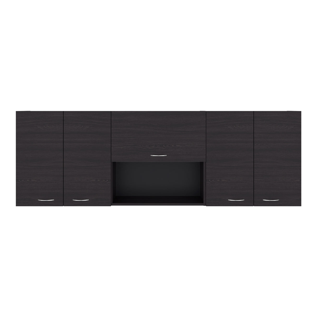 Mueble Superior de Cocina Ocena Wengue 180x60cm con Cinco Puertas