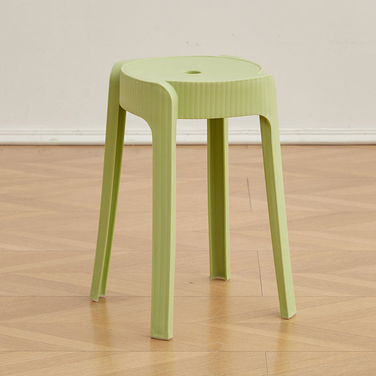 Silla para Exteriores Maison Verde Oliva 30x45cm Apilable sin Apoya Brazos y sin Espaldar