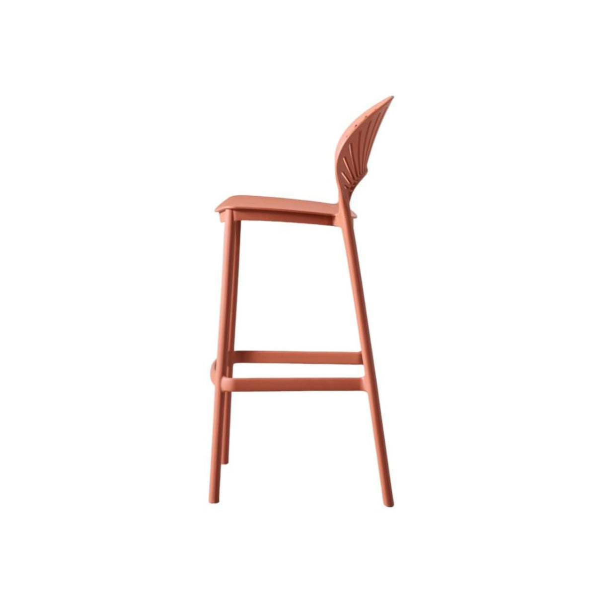 Silla Bar para Exteriores Paraiso Terracota 49x105cm sin Apoya Brazos y con Espaldar