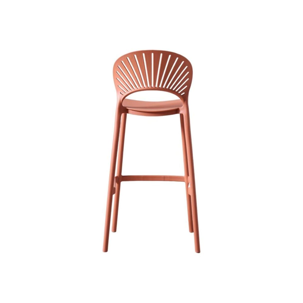 Silla Bar para Exteriores Paraiso Terracota 49x105cm sin Apoya Brazos y con Espaldar