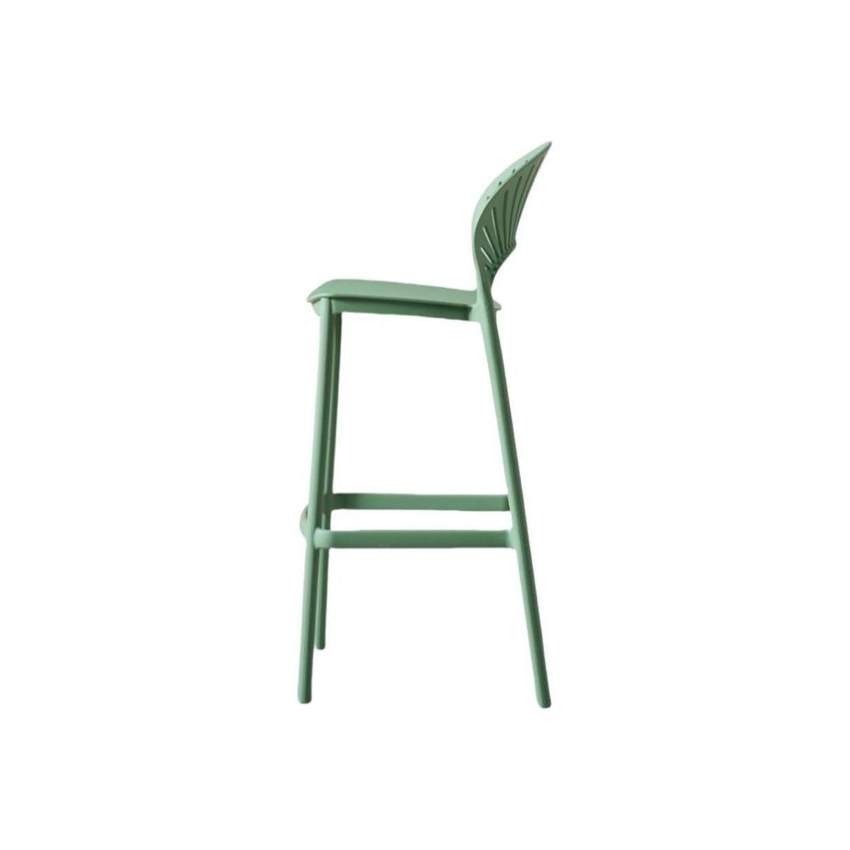 Silla Bar para Exteriores Paraiso Verde Olivo 49x105cm sin Apoya Brazos y con Espaldar