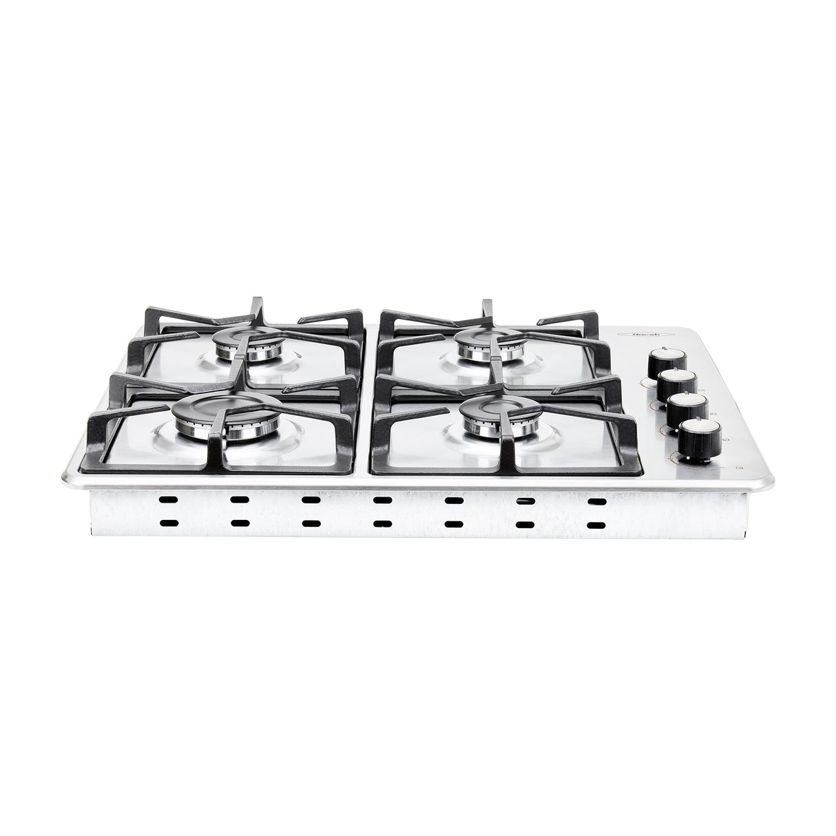 Estufa de Empotrar Haceb Tandoori Hierro Fundido Inox 60x51cm 110 Voltios para Gas Natural con Cuatro Quemadores