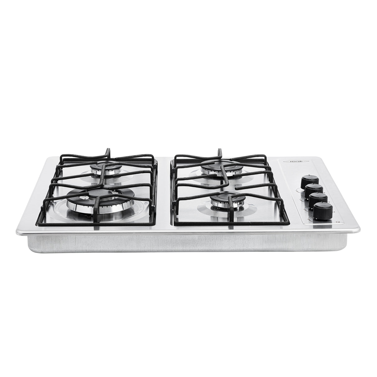 Estufa de Empotrar Haceb Triple Corona Inox 66x54cm 110 Voltios para Gas Natural con Cuatro Quemadores