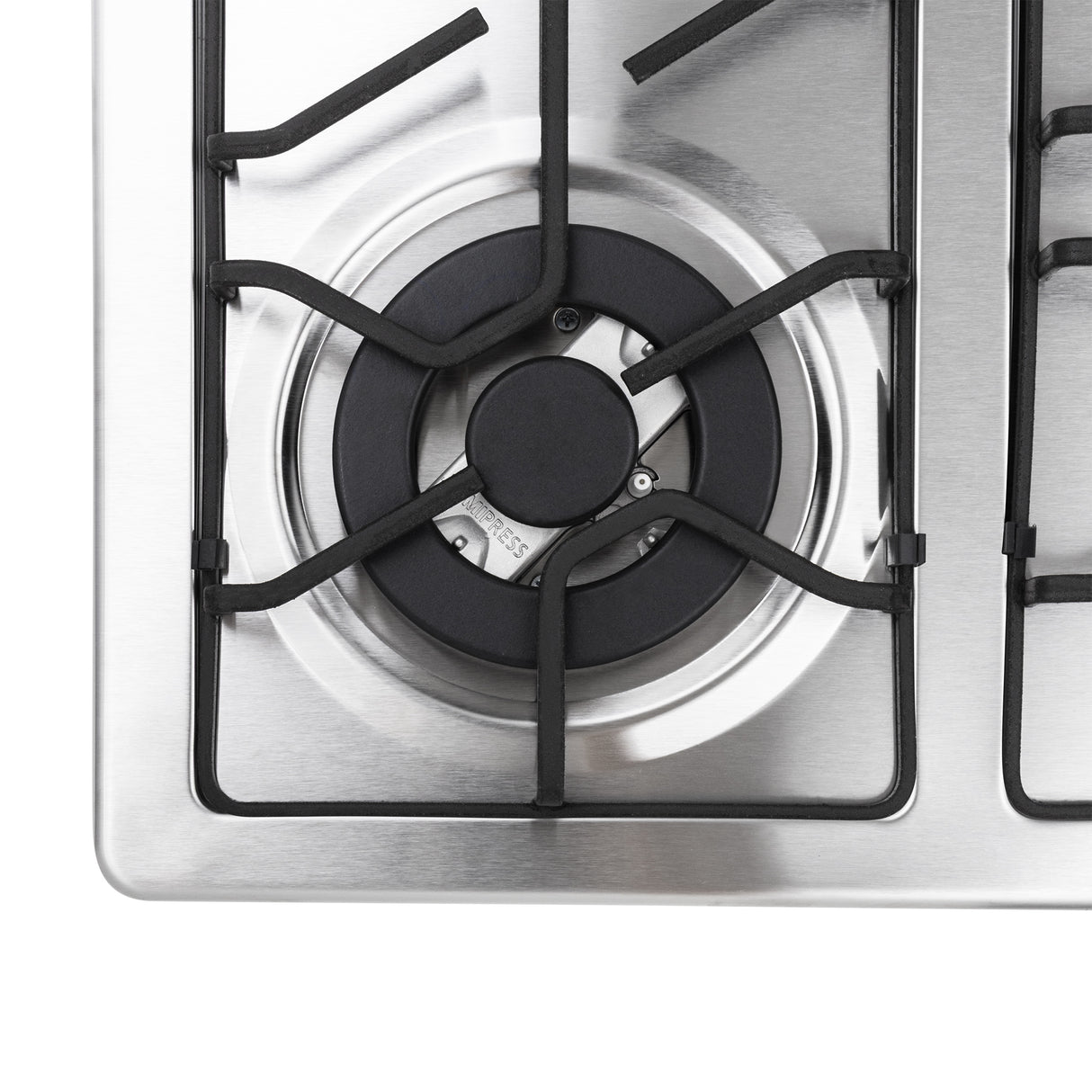 Estufa de Empotrar Haceb Triple Corona Inox 66x54cm 110 Voltios para Gas Natural con Cuatro Quemadores