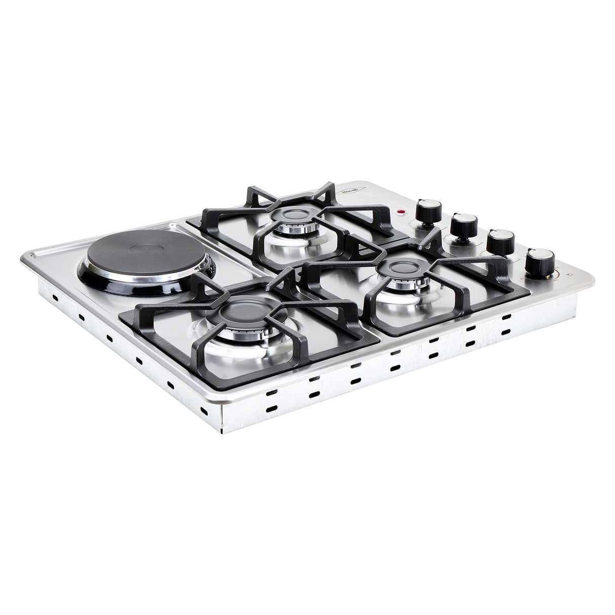 Estufa de Empotrar Haceb Mixta Inox 60x51cm 110 Voltios para Mixto con Cuatro Quemadores
