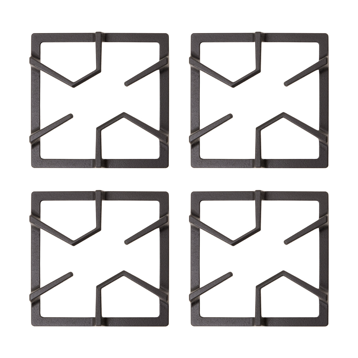 Estufa de Empotrar Haceb Cristal TA Negro 60x43cm 110 Voltios para Gas Propano con Cuatro Quemadores