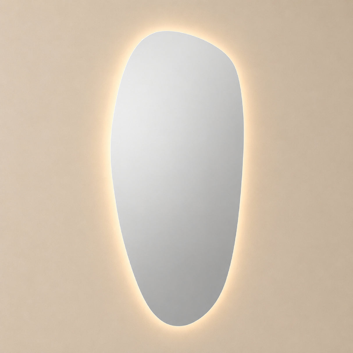 Espejo de Pared Led Monaco 70x150cm Asimetrico Luz Cálida