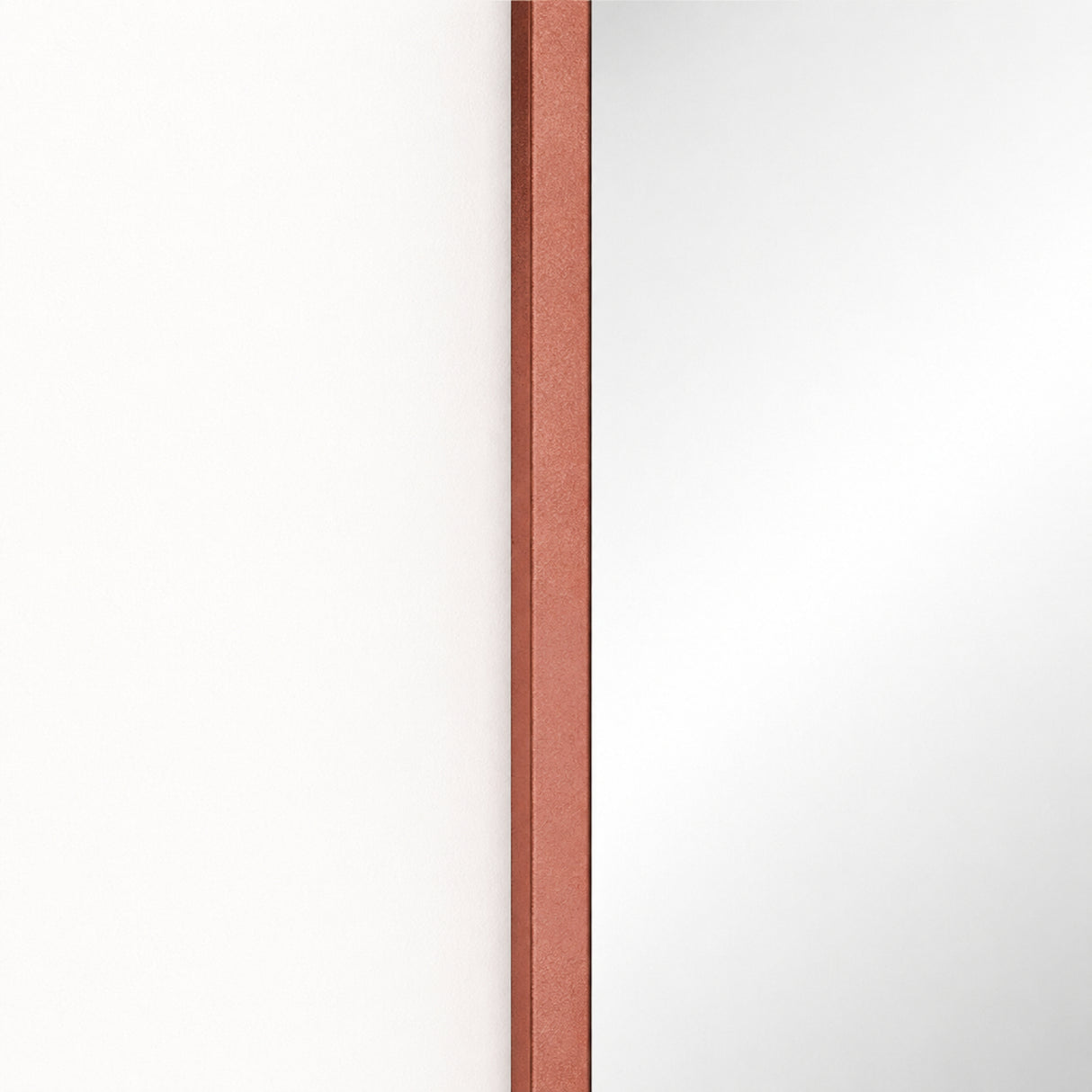 Espejo de Pared Led Oro Rosa 40x80cm Ovalado Luz Cálida con Marco En Madera