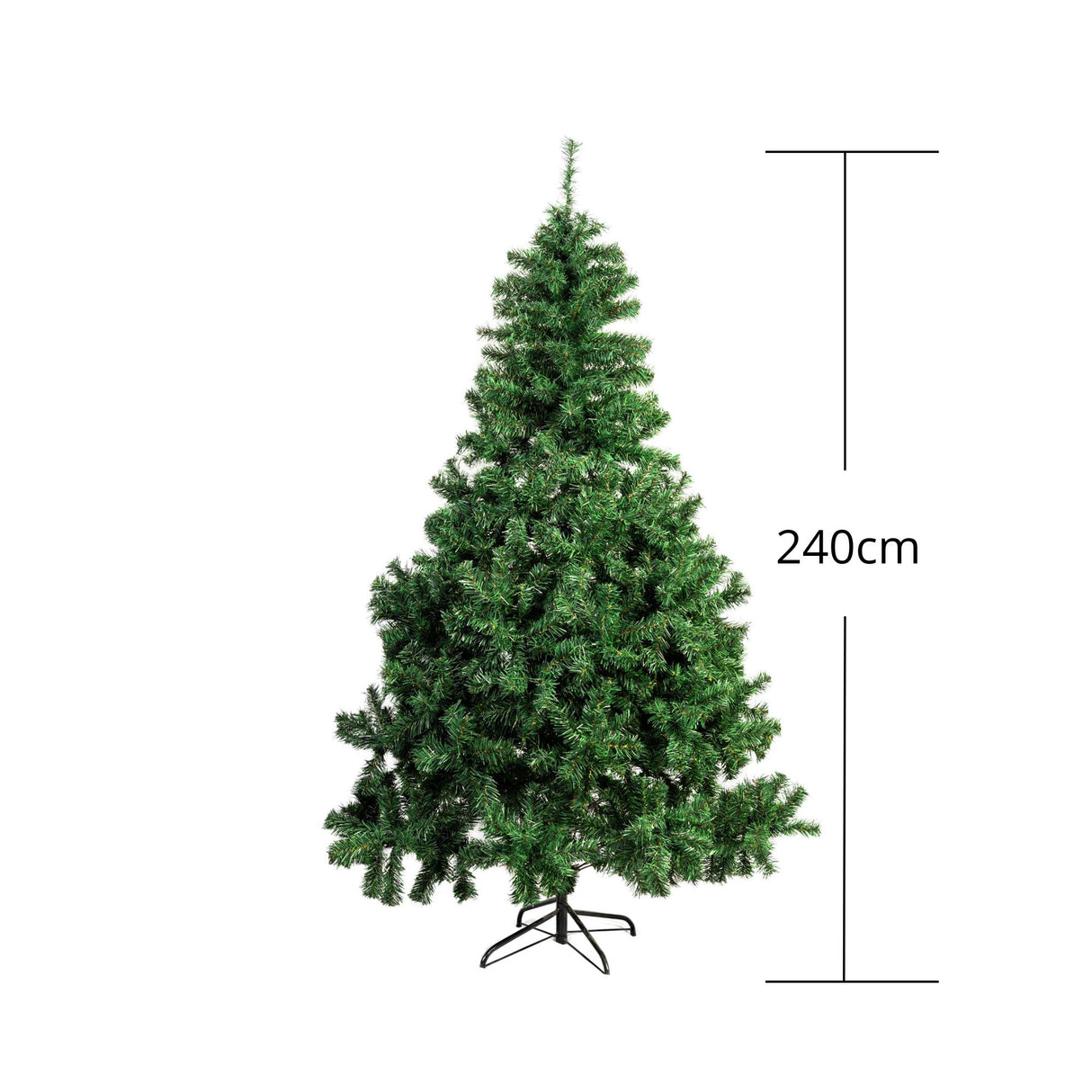 Árbol de Navidad Frondoso Verde 135x240cm de Piso