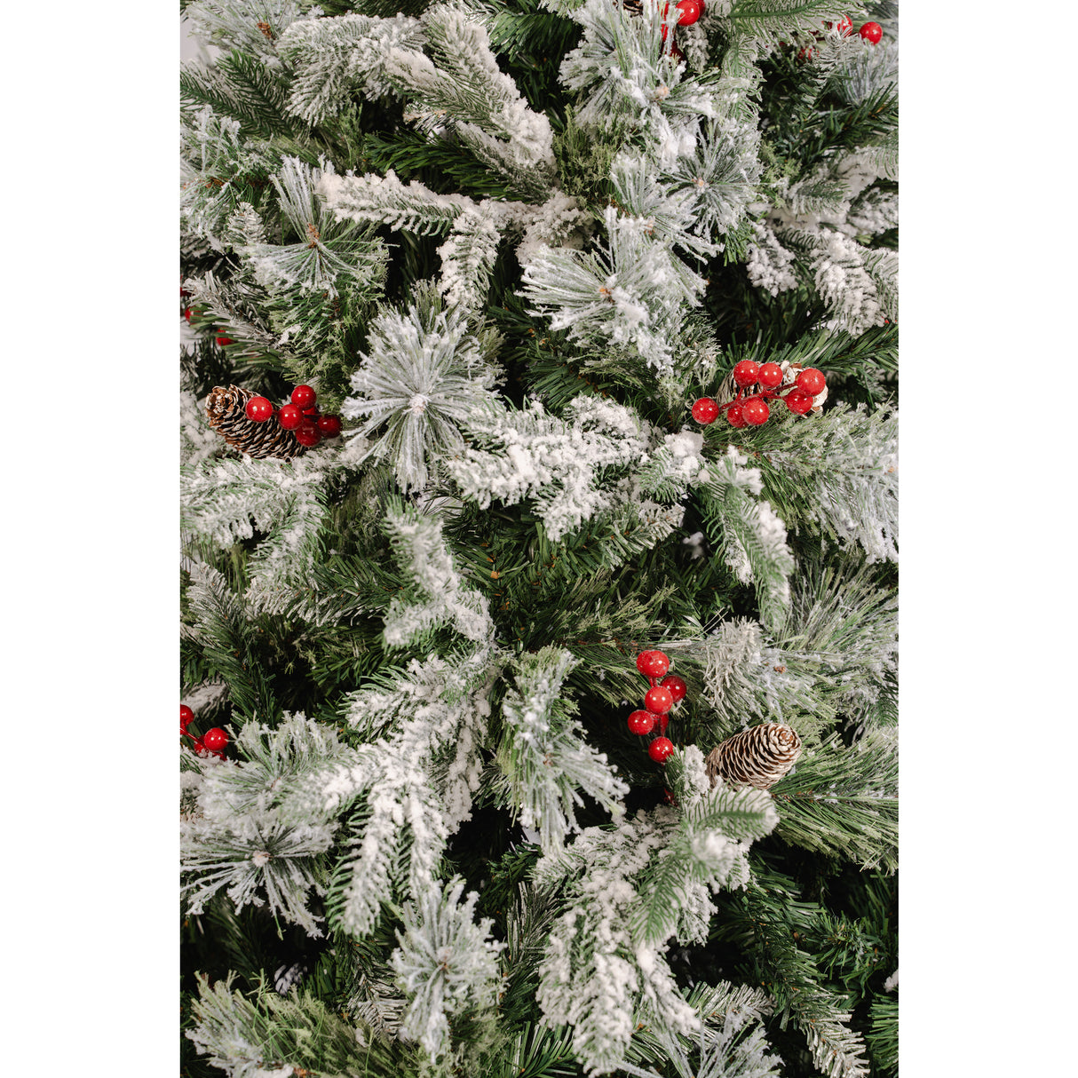 Árbol de Navidad Piña Fruta Verde y Blanco 105x180cm de Piso