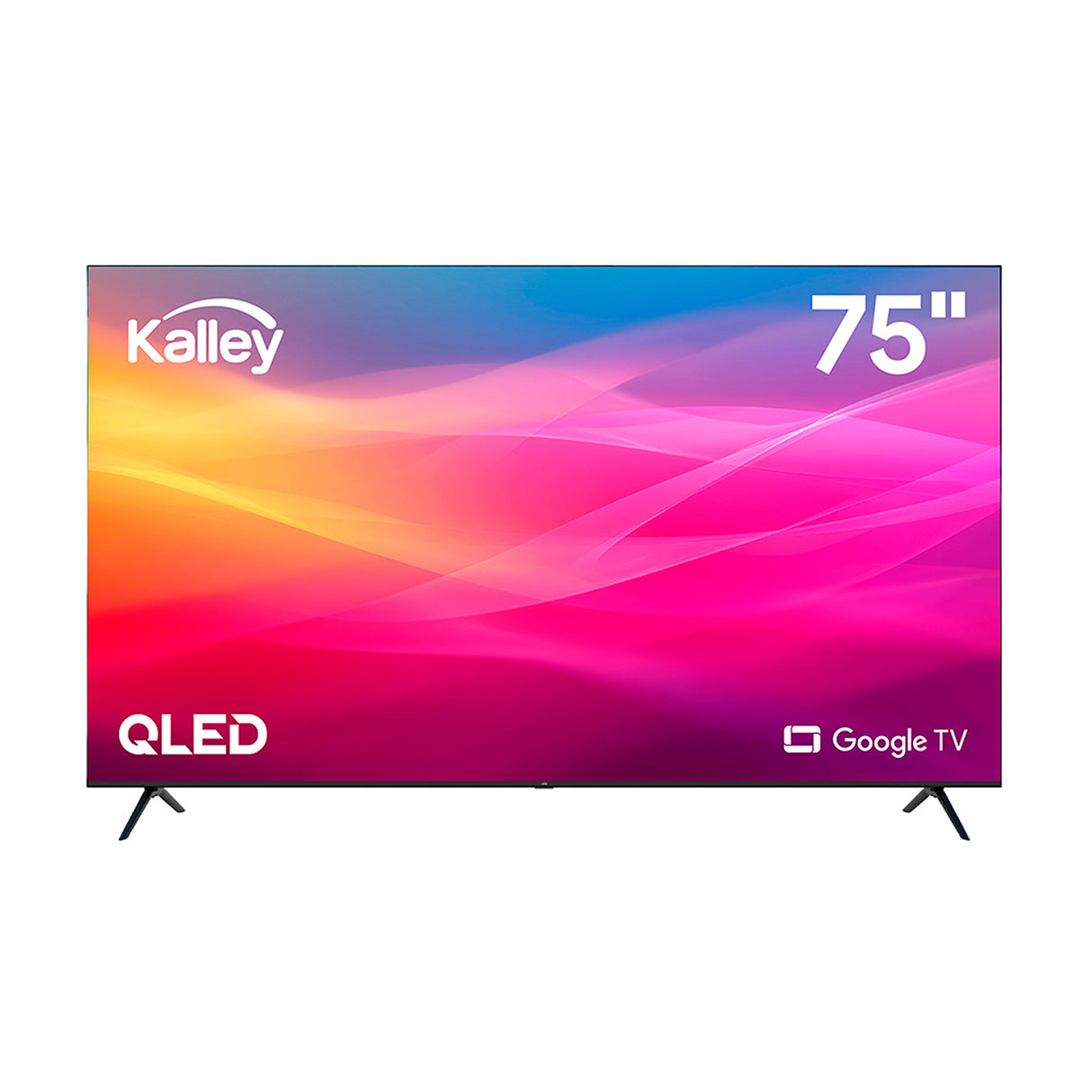 Televisor Kalley Google TV QLED Negro 4K UHD 2160P 166.7x102.6cm de 75" Pulgadas Smart con Wifi y Bluetooth