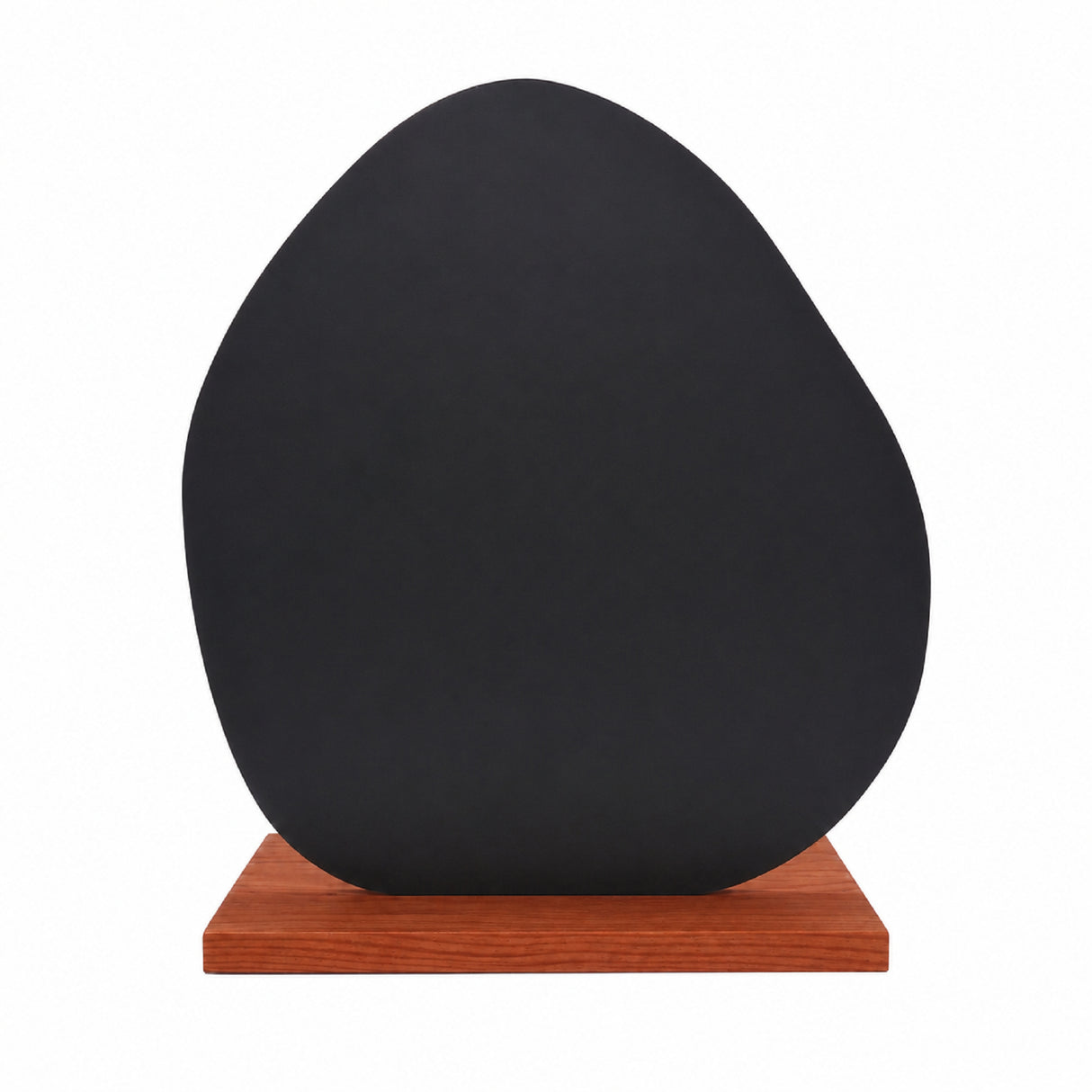 Espejo de Tocador 25x27cm Asimetrico con Base de Madera Color Caoba