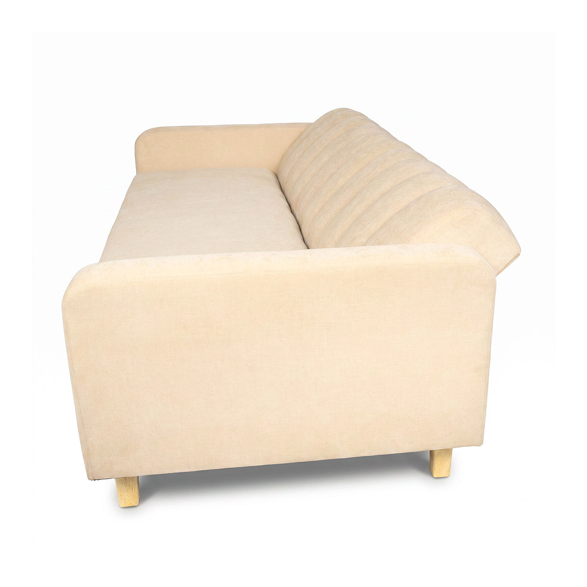 Sofá Cama Salamanca Beige 108x92cm de Tres Puestos Reclinable Antifluido con Apoya brazos