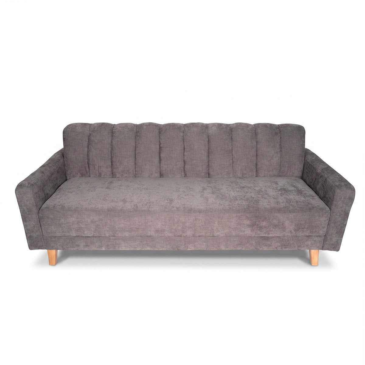 Sofá Cama Salamanca Gris Oscuro 108x92cm de Tres Puestos Reclinable Antifluido con Apoya brazos