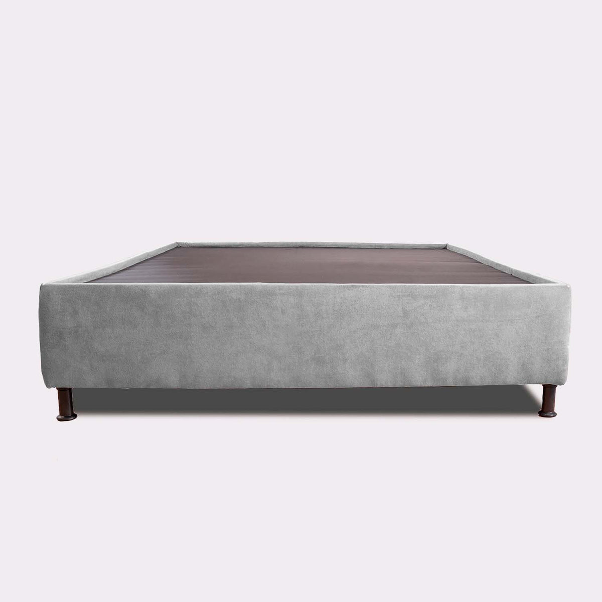 Base Cama Toledo Gris 144x34cm para Colchón Doble 140 X 190 Cm sin Colchón y con Patas