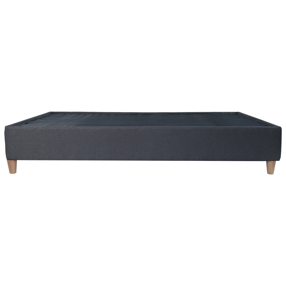 Base Cama Toledo Gris Oscuro 104x34cm para Colchón Sencillo 100 X 190 Cm sin Colchón y con Patas