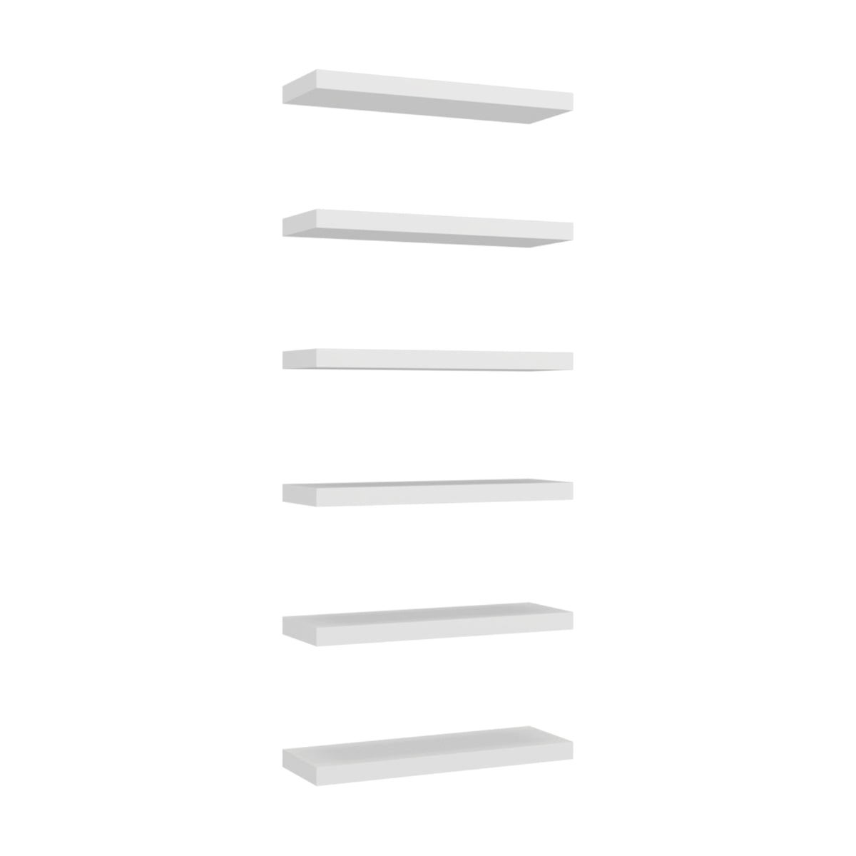 Set de 2 Repisas Shelf Blanco 60.9x3.8cm Rectangulares