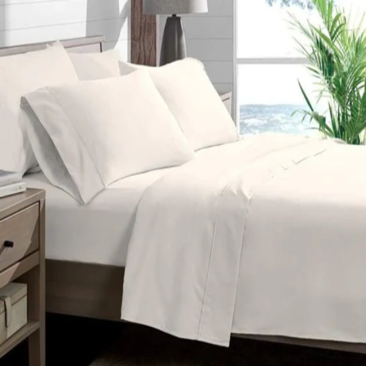 Sobresabana Antifluido Blanco 200x200cm para Colchón King 200 X 200 Cm 200 Hilos Antifluido Fondo Entero