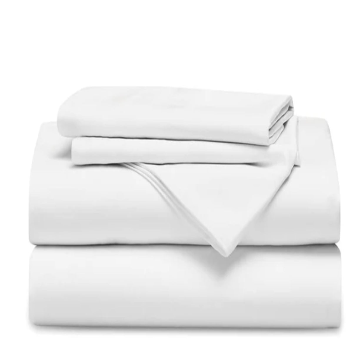Juego de Sabanas Satin Blanco 160x190cm para Colchón Queen 160 X 190 Cm 250 Hilos Antifluido Fondo Entero