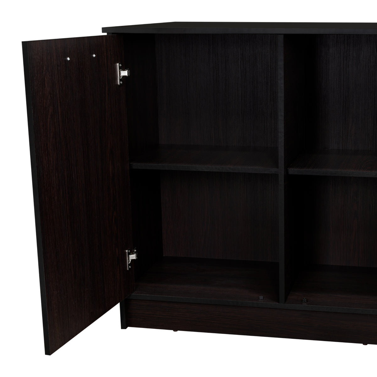 Isla de Cocina Ginger Wengue 150x90.6cm Con Seis Compartimientos