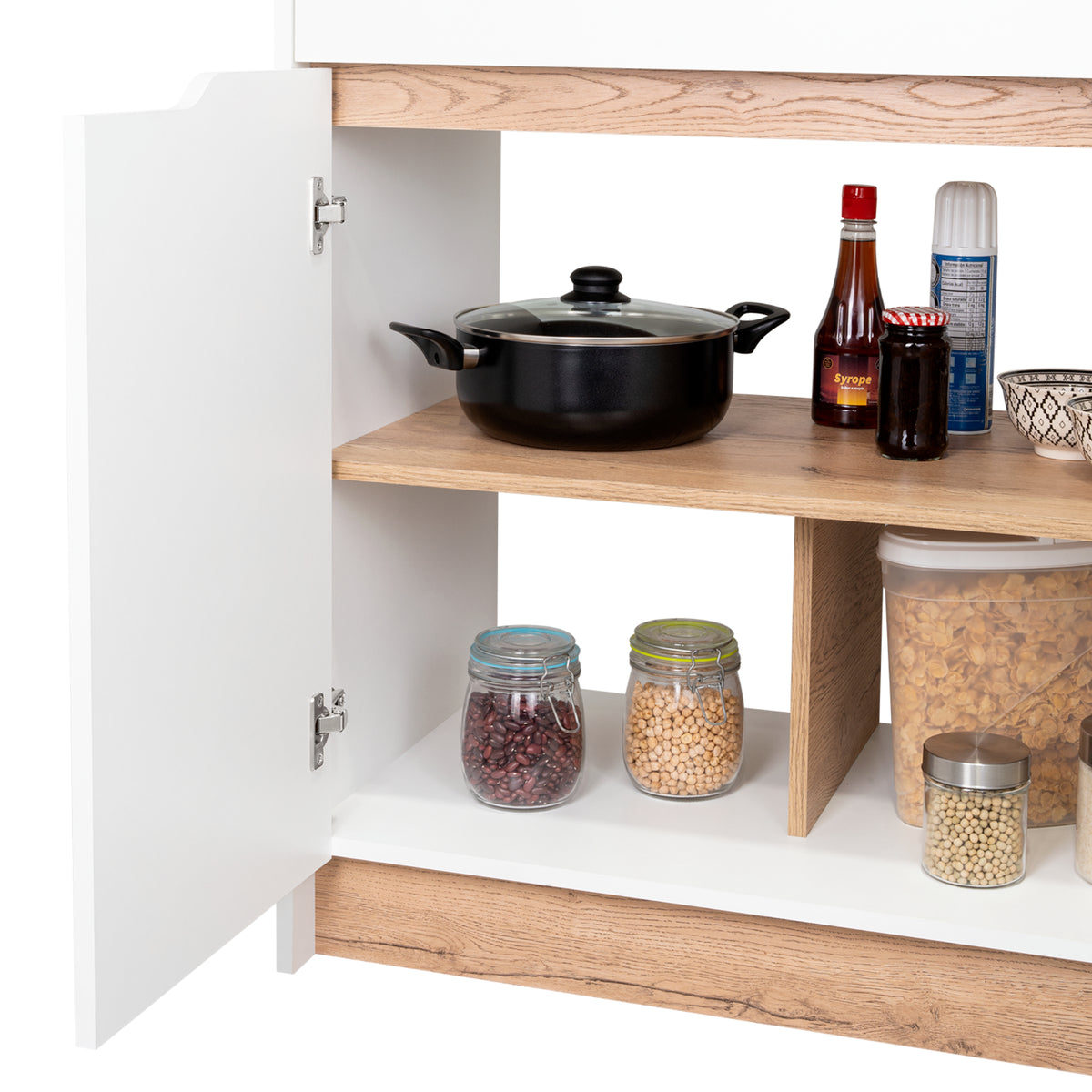 Mueble Inferior de Cocina Soler Blanco Moderno 52x89cm