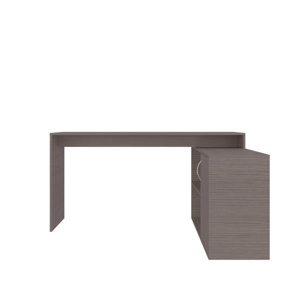 Escritorio en L Axis Positano 151x76.5cm sin Cajones y con Organizador de Libros