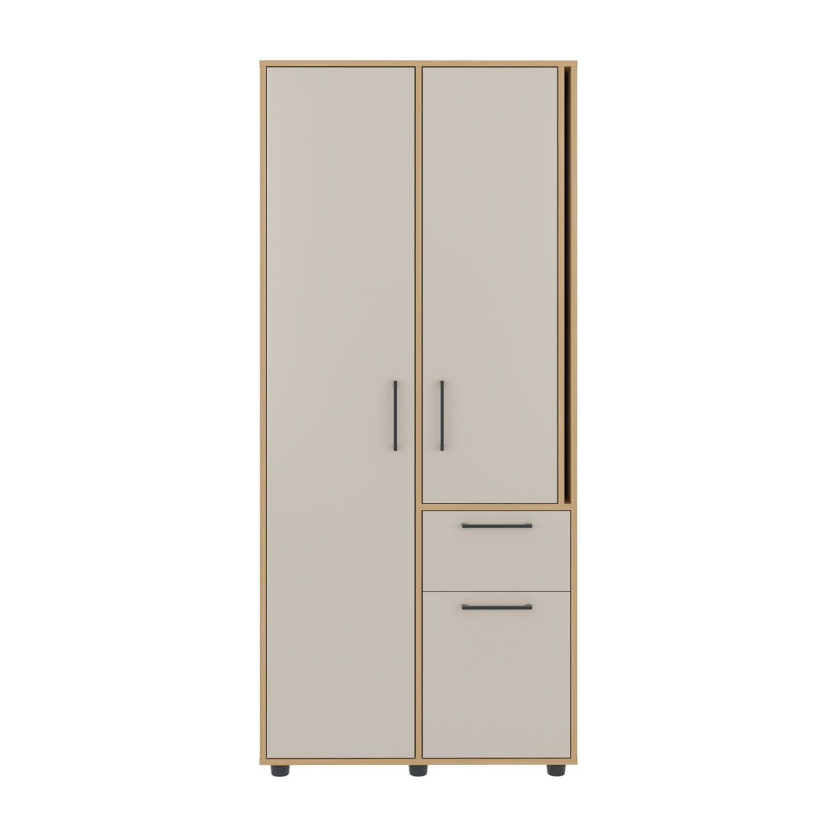 Closet Vance Fresno Europeo y Capri 80x180cm con Una Puertas y con Cuatro Entrepaños