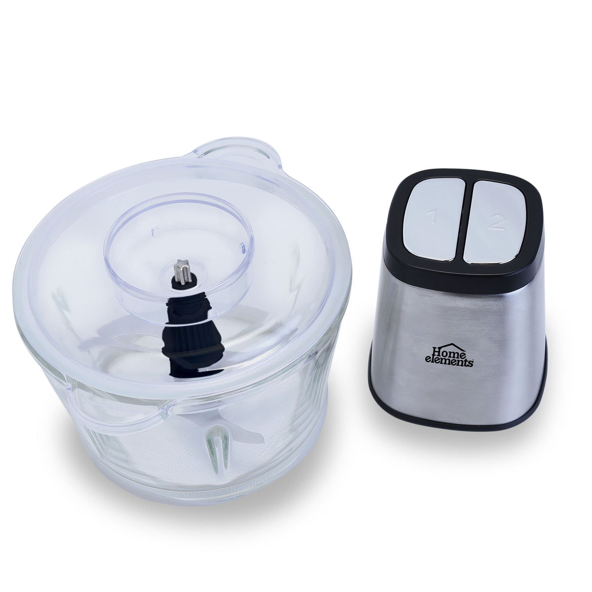 Picador Eléctrico Plata 17.8x24cm de 1.5 Litros de Cuatro Aspas y con Dos Velocidades