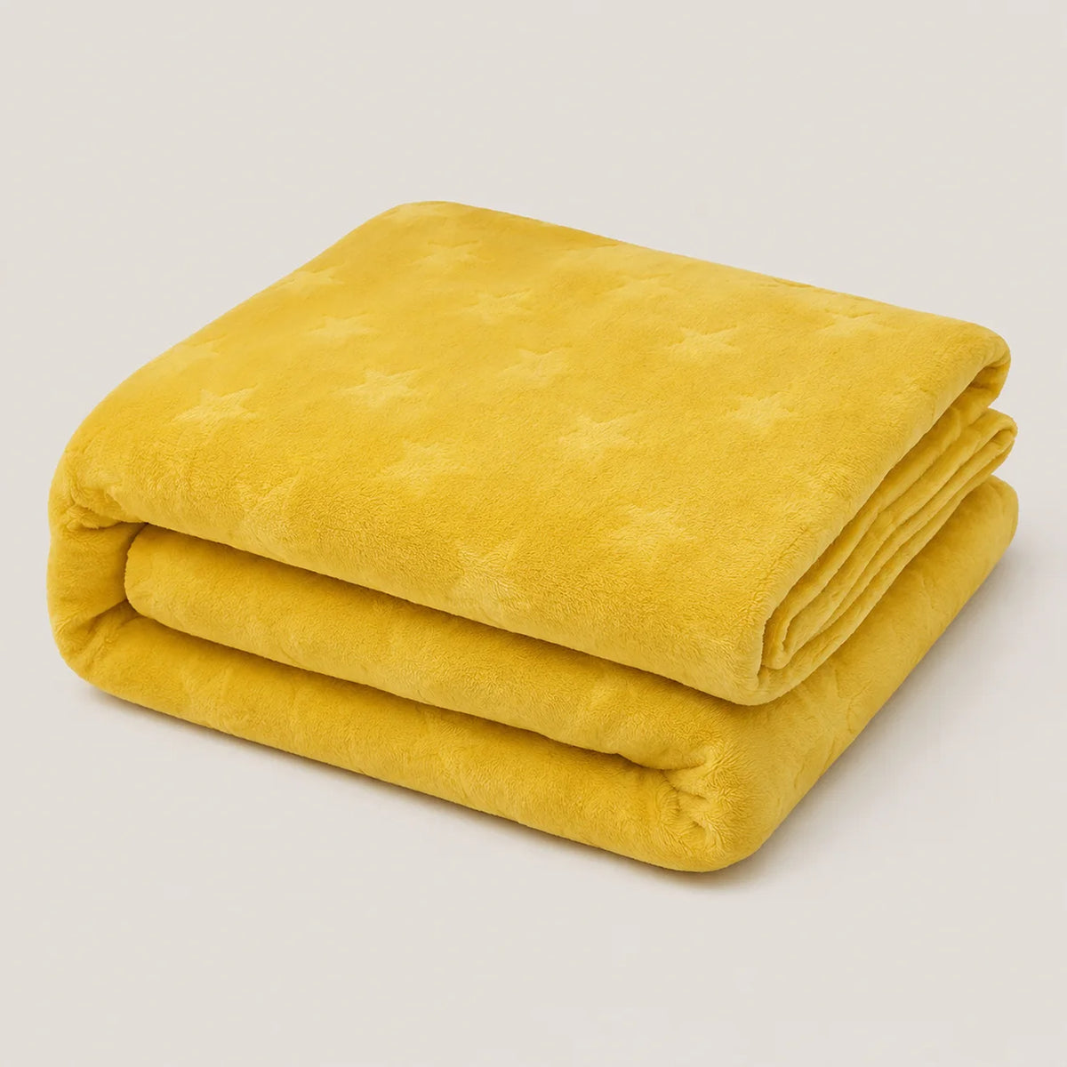 Cobija Comfortsoft Amarillo 180x200cm de Estrellas