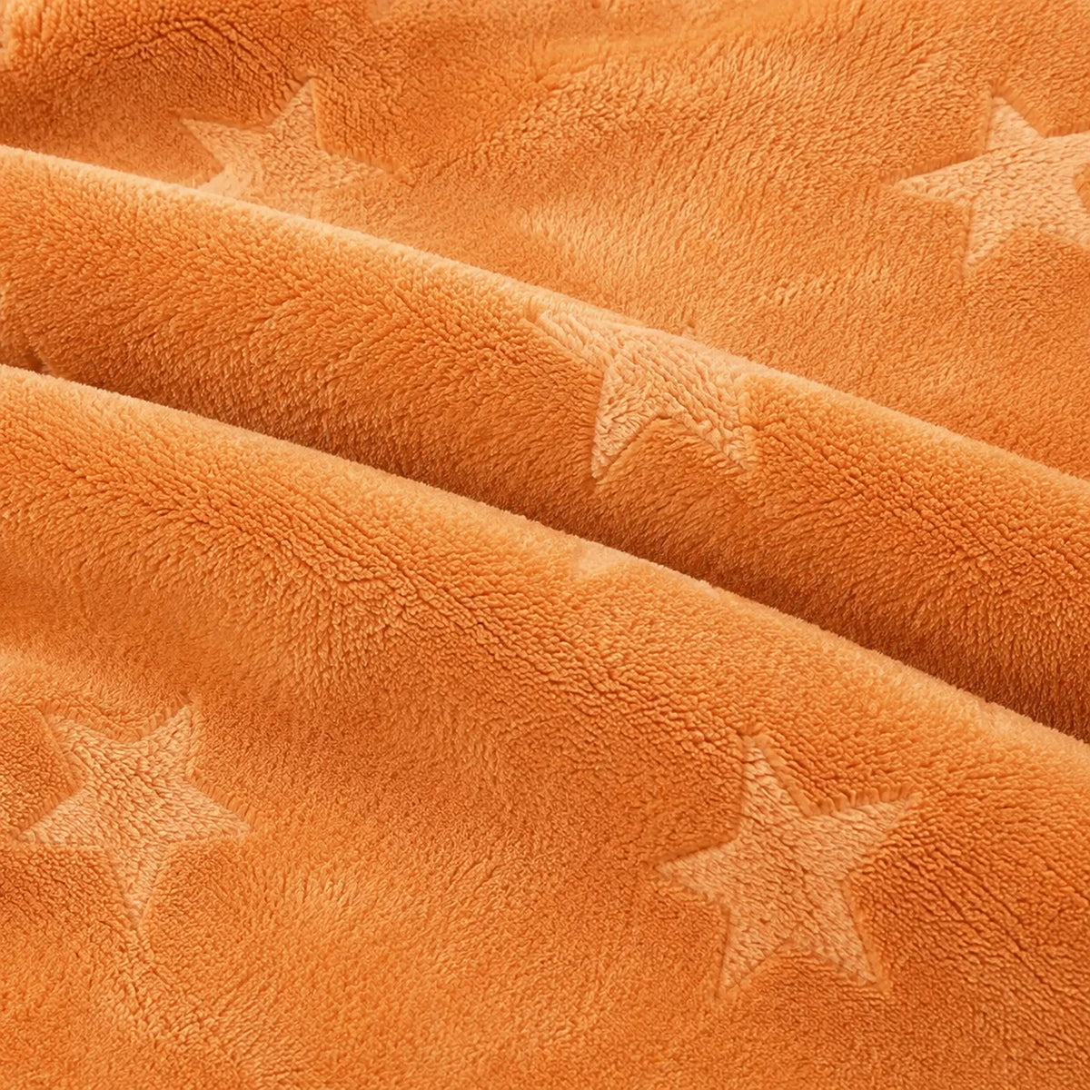 Cobija Comfortsoft Naranja 180x200cm de Estrellas