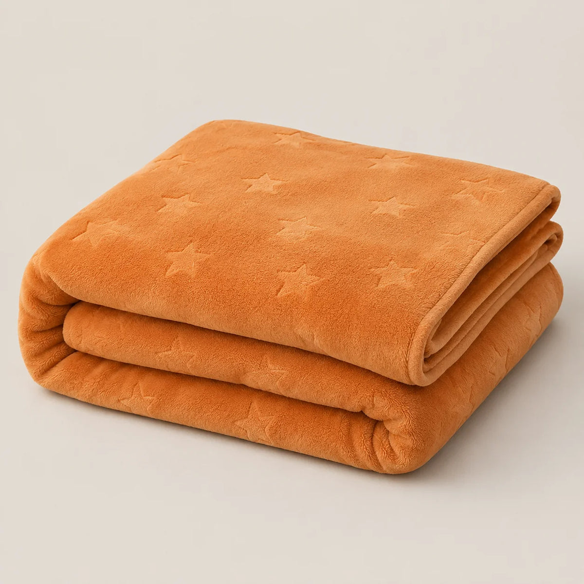 Cobija Comfortsoft Naranja 180x200cm de Estrellas