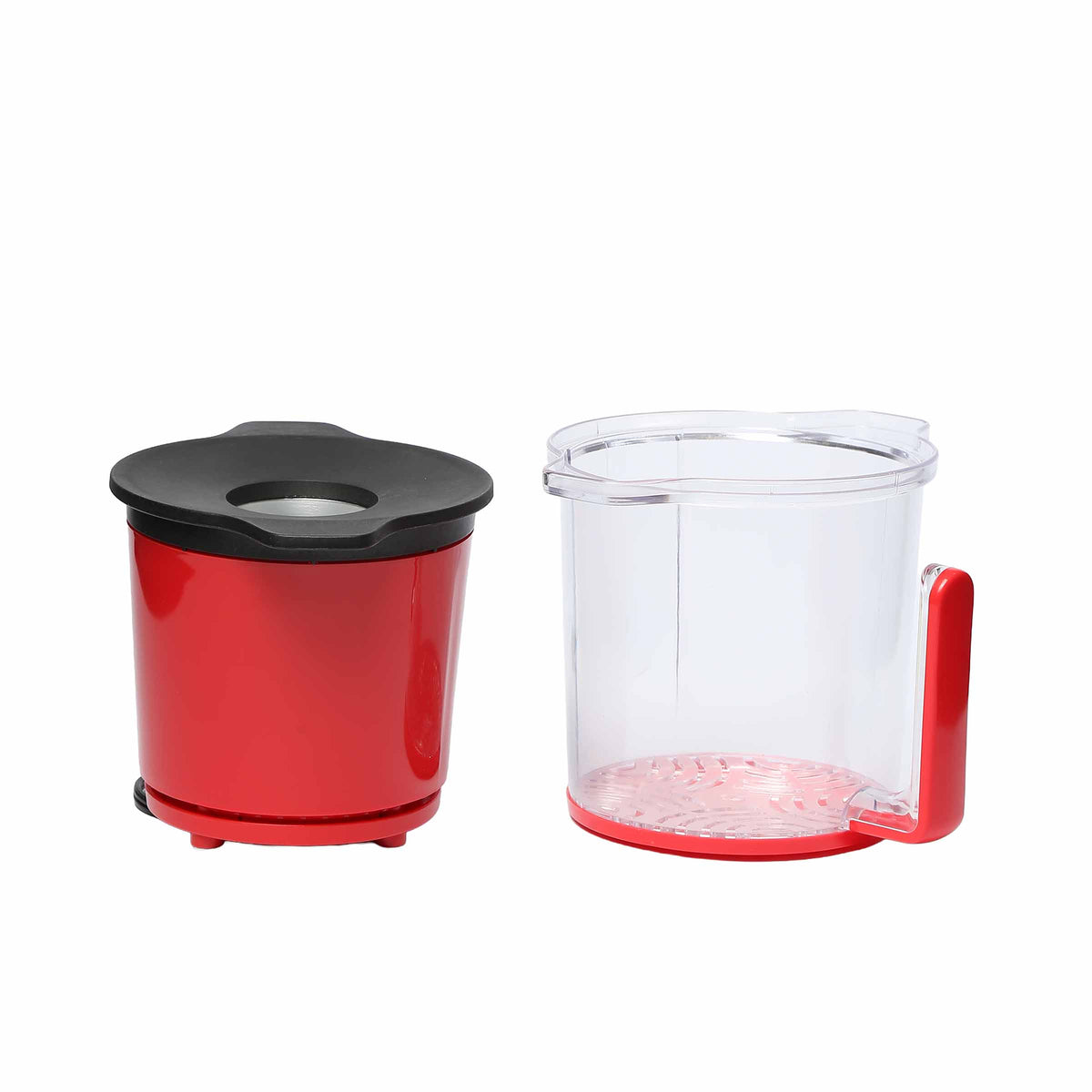 Crispetera eléctrica Home Elements roja de aire caliente 1200 W con apagado automático