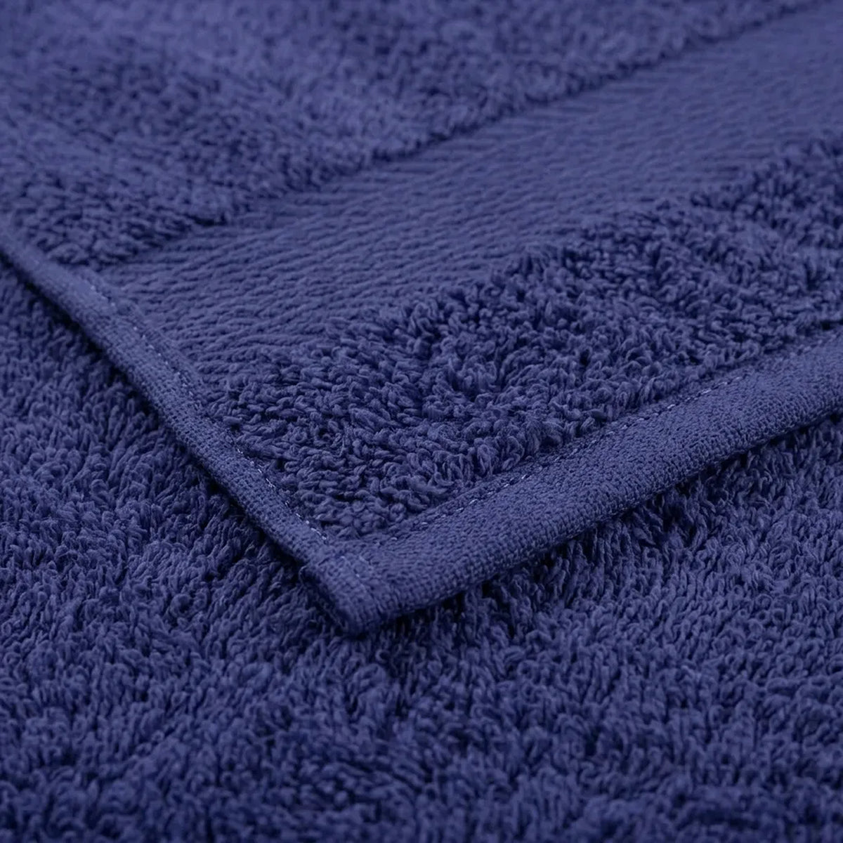 Toalla de manos azul violeta en algodón 100 50x100 cm 400 gsm