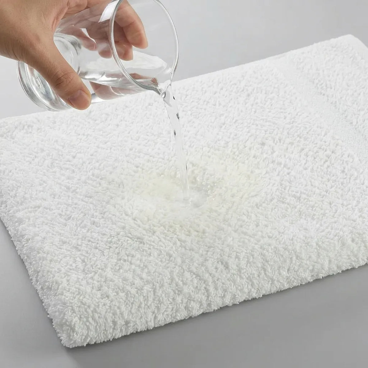 Toalla de manos blanca Elegant 40x70 cm en algodón 100 400 gsm