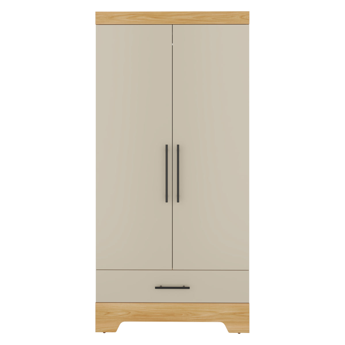 Clóset Essent blanco fresno y capri en MDP 86x180 cm con 2 puertas y cajón